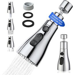 Adaptador de Grifo Cocina VIPA 360° con 3 Modos de Rociado Antisalpicaduras Universal