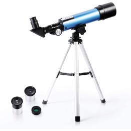 Telescopio Astronómico 90X para Principiantes y Niños con Trípode y Accesorios