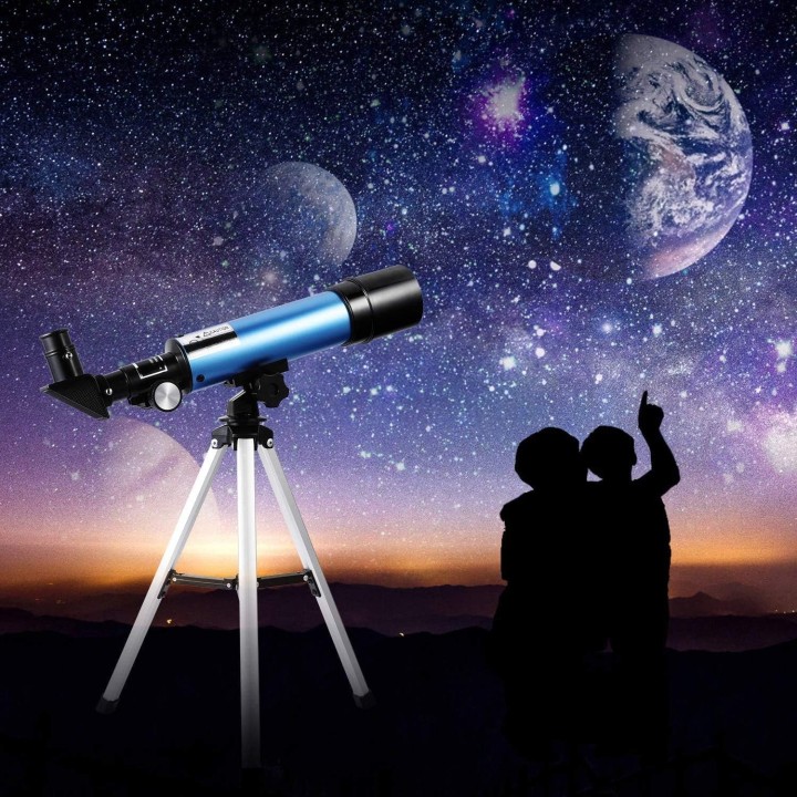 Telescopio Astronómico 90X para Principiantes y Niños con Trípode y Accesorios