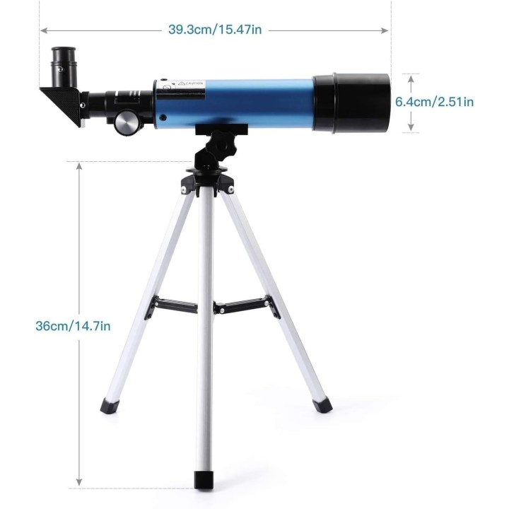 Telescopio Astronómico 90X para Principiantes y Niños con Trípode y Accesorios