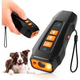 Antiladridos para Perros con Ultrasonido, 3 Frecuencias y Linterna LED
