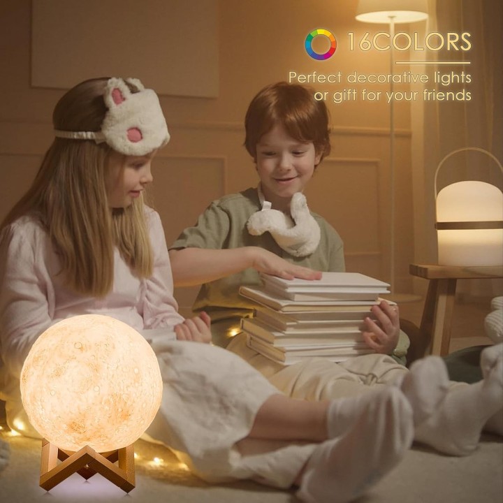 Lámpara Luna 3D  15cm