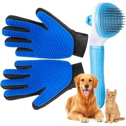 Guantes Quitapelos para Mascotas con Cepillo Extra Flexta