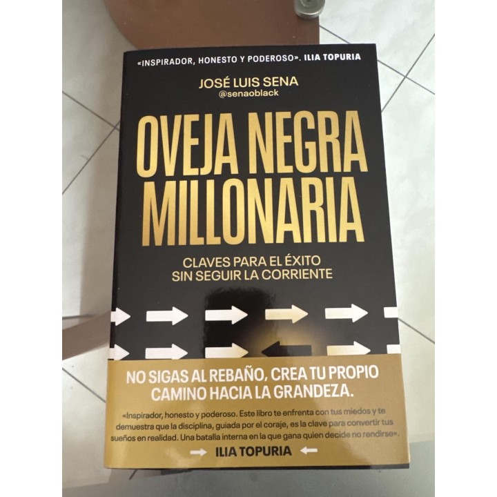 Libro Oveja Negra Millonaria Claves para el éxito sin seguir al rebaño |  motivación y superación