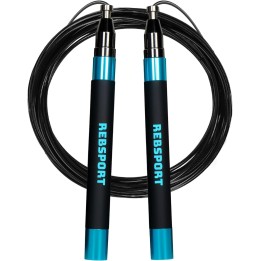 Comba Crossfit Rebsport profesional ajustable con 2 cables de acero y giro rápido