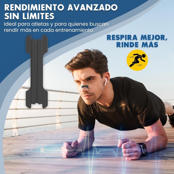 Haslom 30 Tiras Nasales Deportivas  Premium  Maxx, Respira Mejor y Reduce Ronquidos