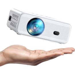 Mini Proyector Ameela  1080P WiFi & Bluetooth, Cine en Casa, Zoom y Keystone