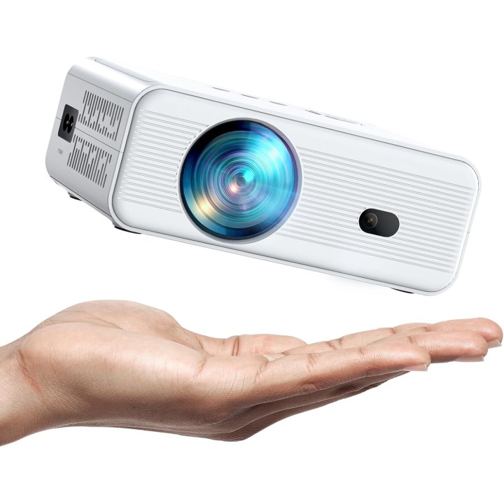 Mini Proyector Ameela  1080P WiFi & Bluetooth, Cine en Casa, Zoom y Keystone