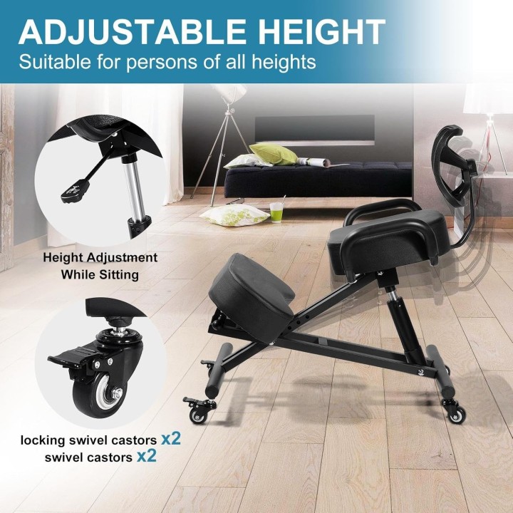 Silla ergonómica de rodillas con respaldo (Seminuevos)