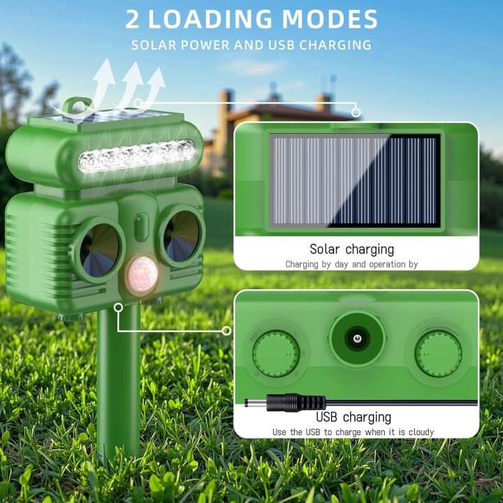 Ahuyentador ultrasónico solar CritterAway