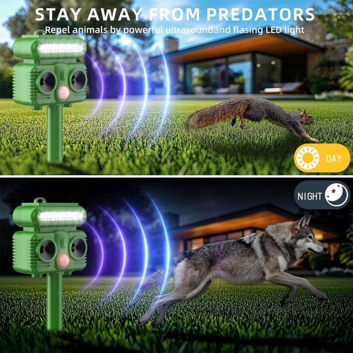 Ahuyentador ultrasónico solar CritterAway
