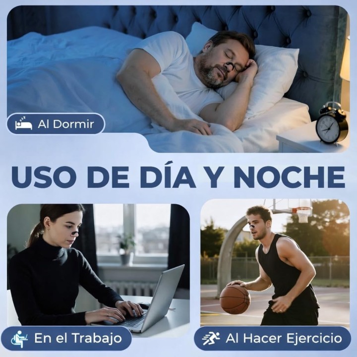 Haslom Tiras nasales ajustables con velcro