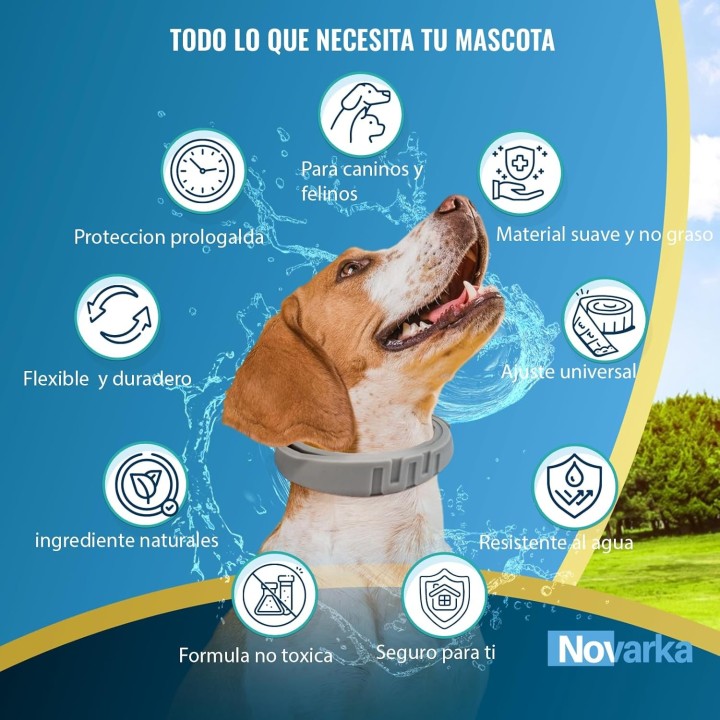 Set 3 Collares Antiparasitarios 🐶 Protección Total Contra Pulgas, Garrapatas y Más