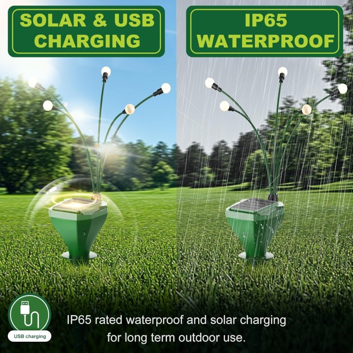 Bellizy  Ahuyentador Solar Ultrasónico 2 Unidades IP65 Resistente Agua Gran Alcance