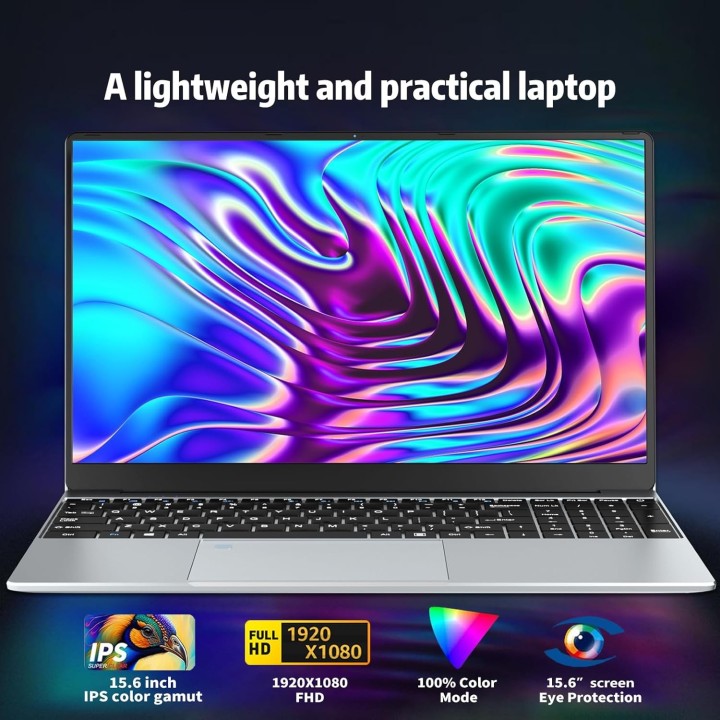 Ordenador Portátil 15,6” Celeron N5095 16GB RAM 512GB SSD Windows 11 Pro
