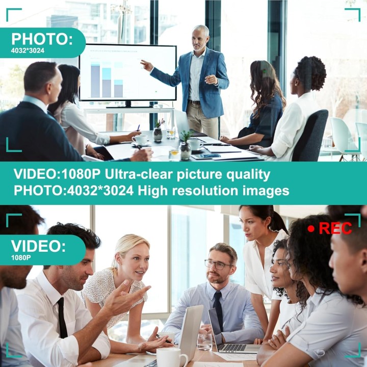 Sanprov  Cámara Espía Bolígrafo HD 1080P con 32GB Grabadora Oculta Portátil