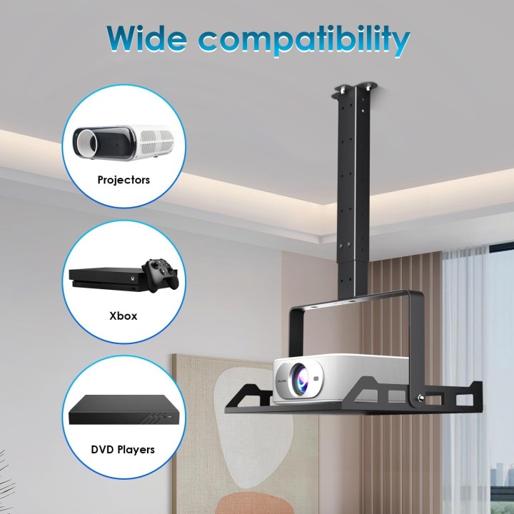 Salange Soporte Universal Para Proyector Ajustable Techo/Pared 10kg