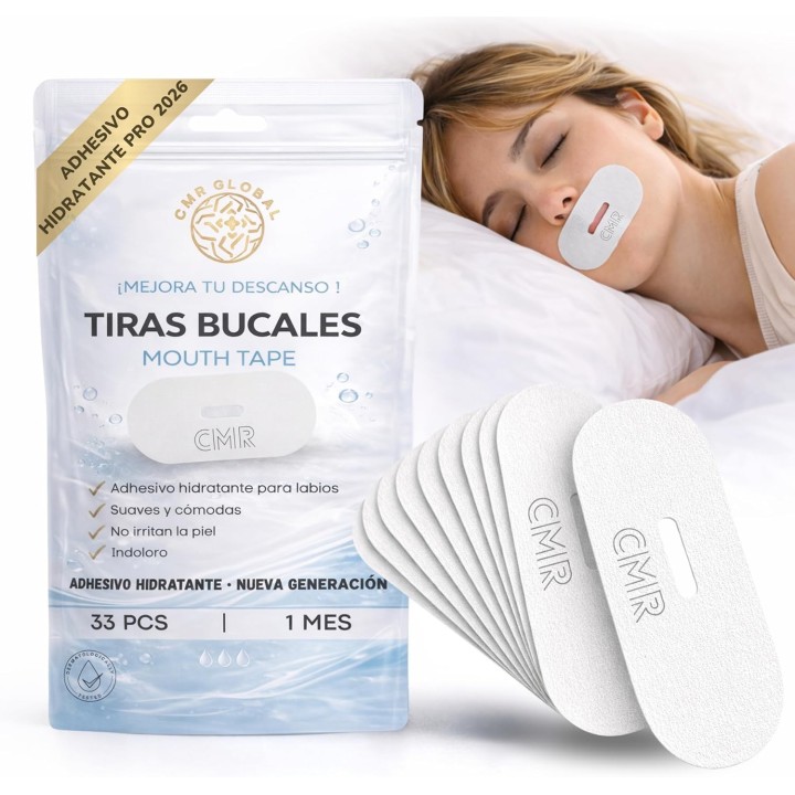 Pack Pro Premium Cintas bucales Hidratantes Antirronquidos 33 uds