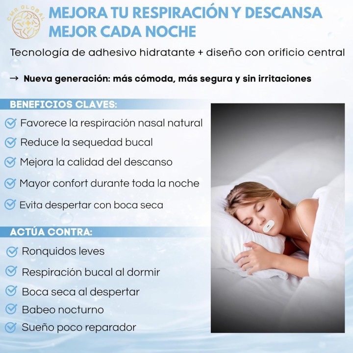 Pack Pro Premium Cintas bucales Hidratantes Antirronquidos 33 uds