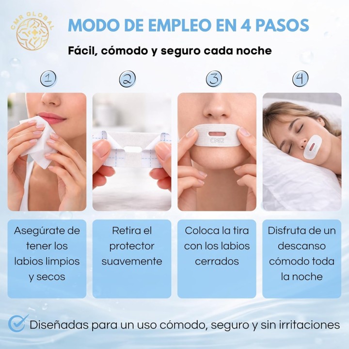 Pack Pro Premium Cintas bucales Hidratantes Antirronquidos 33 uds