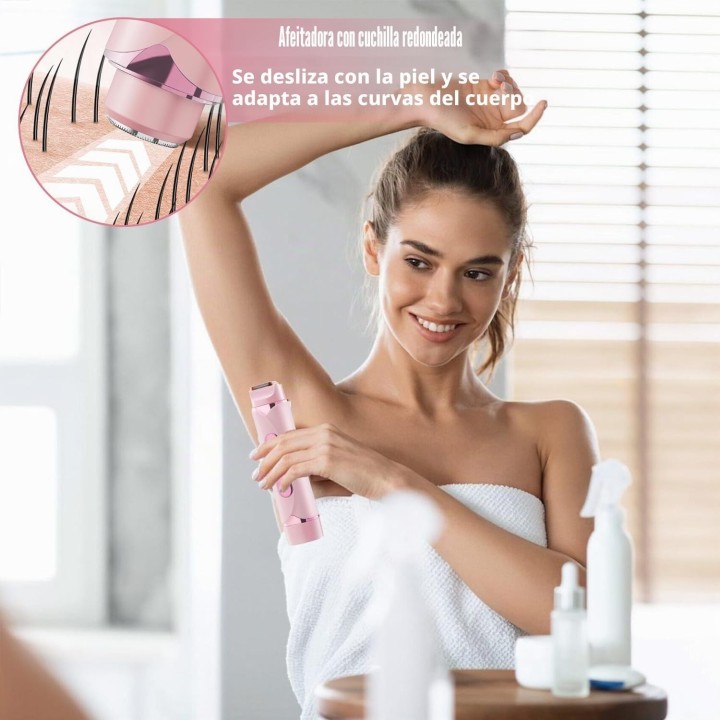 HBSFBH Afeitadora Eléctrica Mujer 2 en 1 USB IPX7 Zona Íntima Recargable