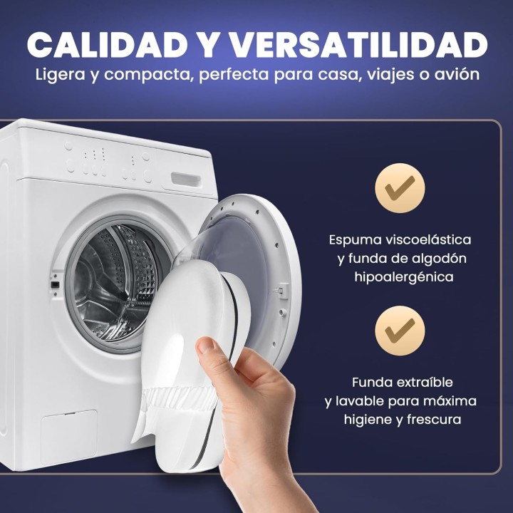 Vassl  Almohada Piernas Dormir 🦵 Cojín viscoelástico con efecto frío para rodillas y tobillos