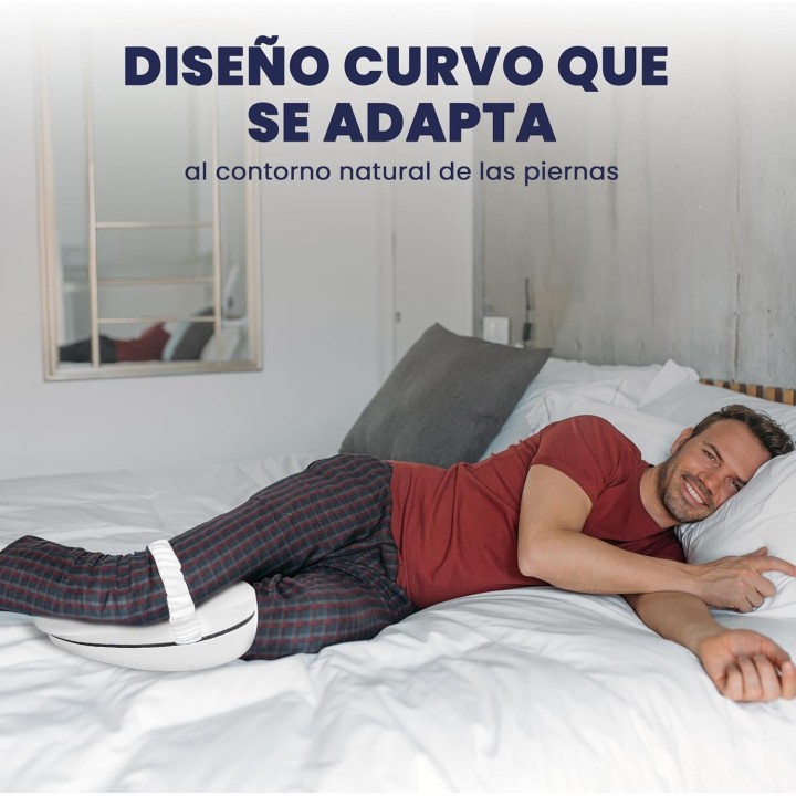Vassl  Almohada Piernas Dormir 🦵 Cojín viscoelástico con efecto frío para rodillas y tobillos