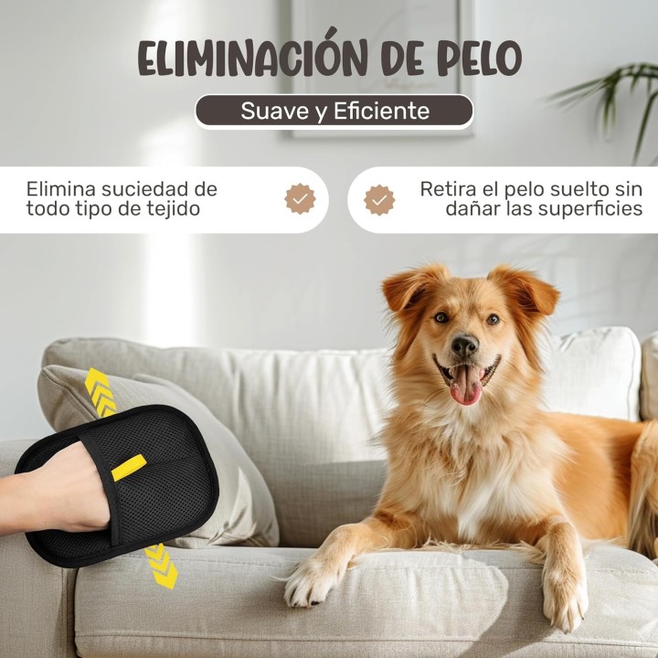 TENEGIL Guante Quita Pelo para Gato y Perro