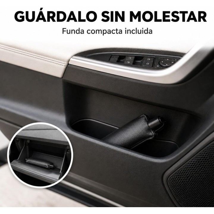 AlfaHome Parasol Coche Delantero Paraguas Plegable con Funda | Protección UV y Menos Calor