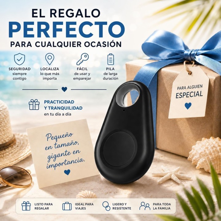 Moto Tag Rastreador Bluetooth Android Localizador de Llaves Mascotas Maletas con Alarma Antirrobo
