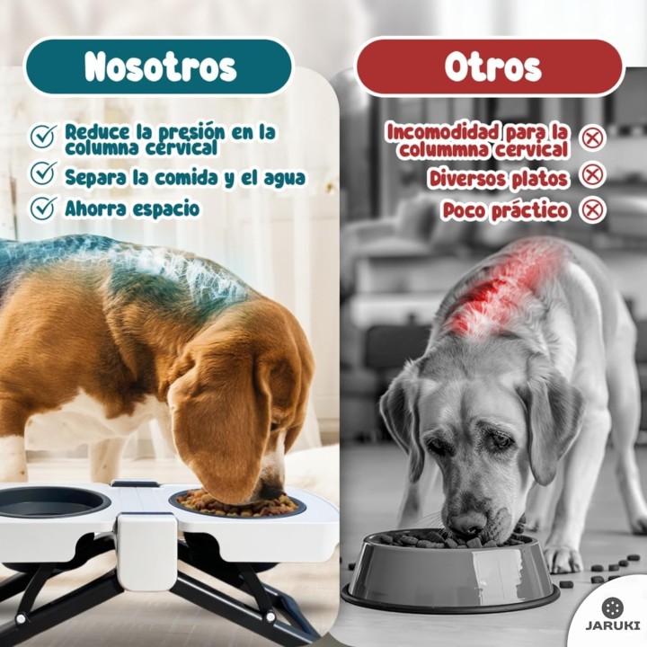 Comedero Jaruki Bebedero Plegable Portátil