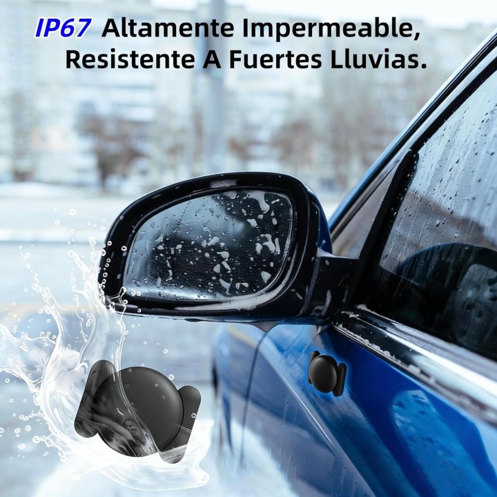 Gikuefy GPS Localizador para Coche Rastreador Magnético 2026 Sin Suscripción Compatible con Android e iOS
