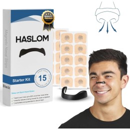 Haslom® Tiras Nasales Magnéticas respira mejor