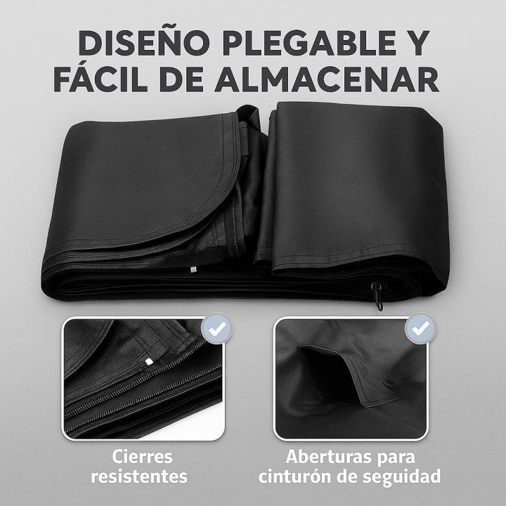 Petatix Funda Coche Perro Protector Impermeable Universal 144x144 cm 2 Modos Asiento Trasero