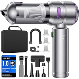 Kitbezn Aspirador de mano sin cable 27KPa 135W 4 en 1 para coche, hogar y pelo de mascota