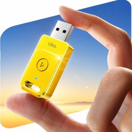 Cleviton Mini adaptador CarPlay inalámbrico USB-A/USB-C 2026 Plug & Play para iPhone