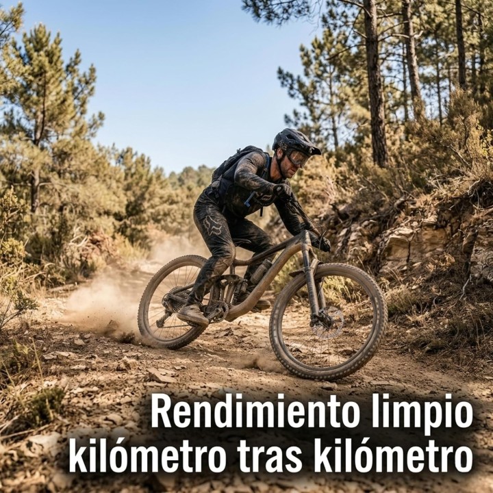 XMTBSTYLE Lubricante cadena bicicleta seco con cera 125 ml para MTB carretera Gravel eBike