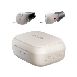 Cearvol Nano amplificador de sonido invisible con estuche de carga 3 modos 4 niveles de volumen
