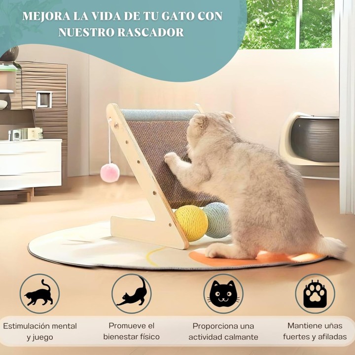 Rascador para Gatos Reversible + Recambio