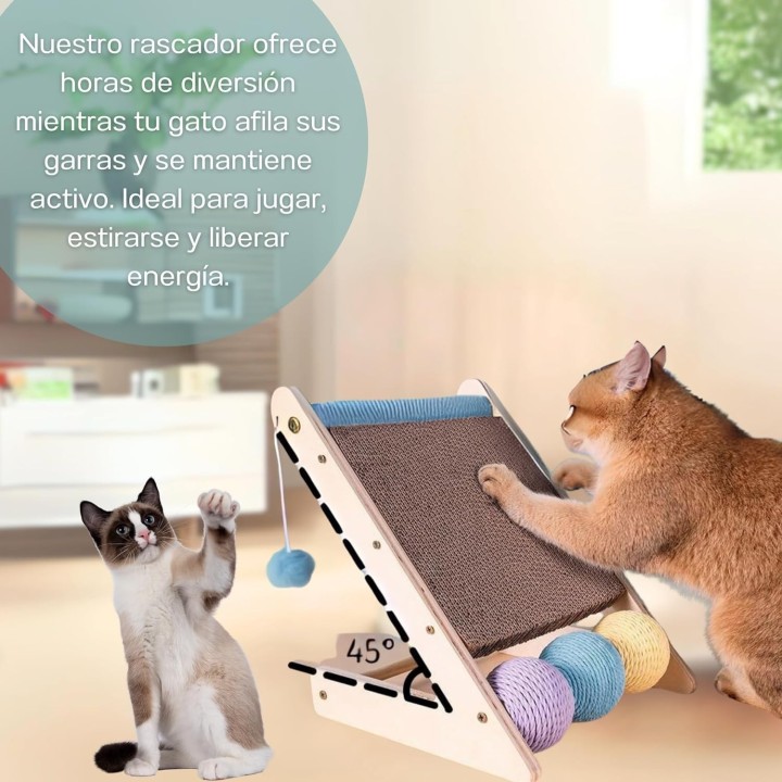 Rascador para Gatos Reversible + Recambio