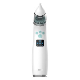 Aspirador nasal eléctrico para bebés, inalámbrico, 3 niveles de succión y 4 boquillas de silicona