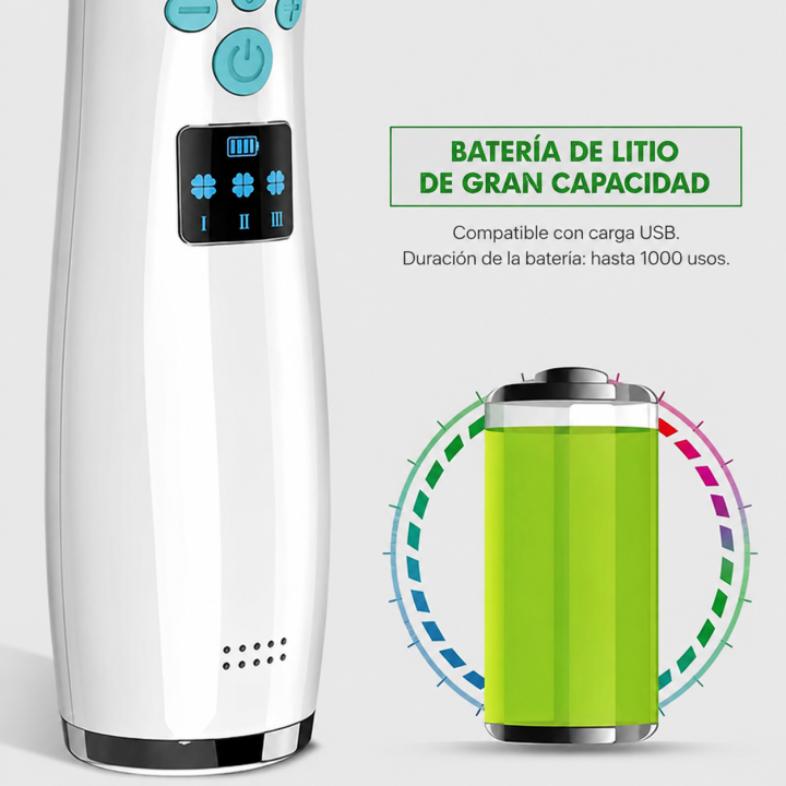 Aspirador nasal eléctrico para bebés, inalámbrico, 3 niveles de succión y 4 boquillas de silicona