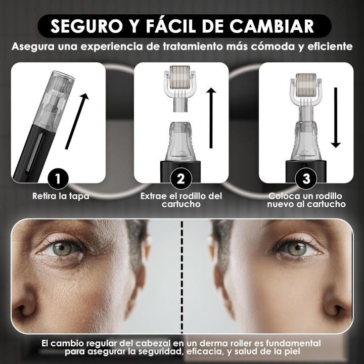 Cabezal 1 mm para Derma Roller Haminos