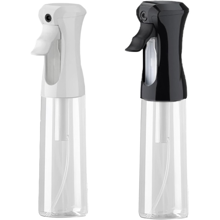 Frasco spray vacío 200 ml 2 unidades con pulverización de niebla fina y continua