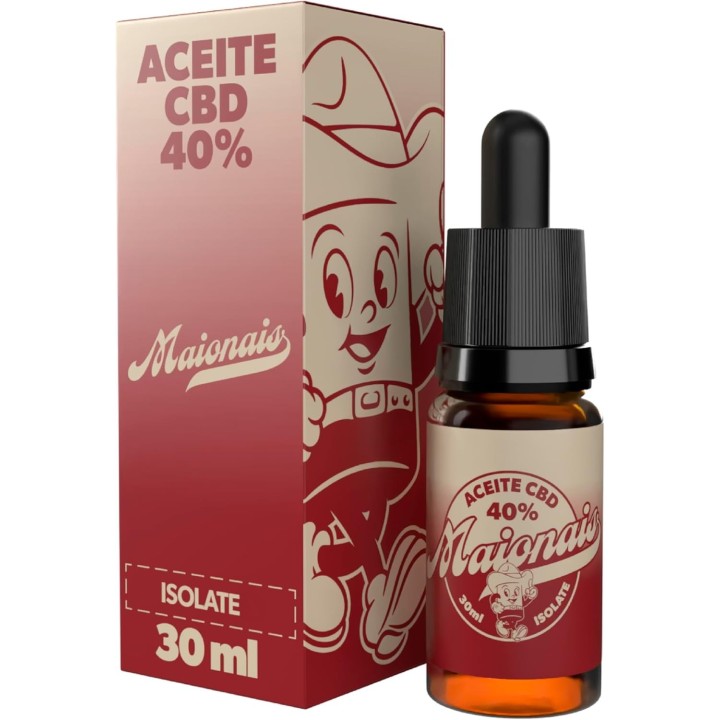 Aceite de cáñamo Isolated 40% 30 ml orgánico, 0% THC, máxima pureza y testado en laboratorio