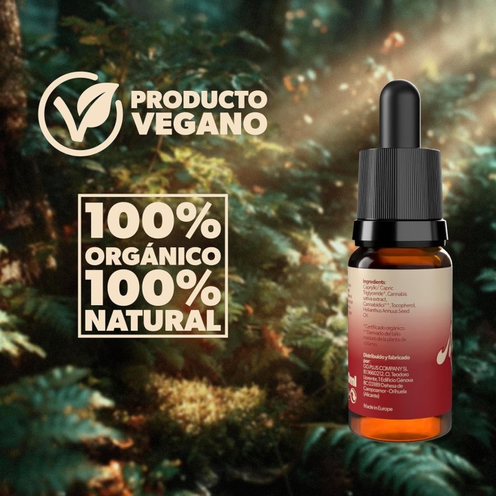 Aceite de cáñamo Isolated 40% 30 ml orgánico, 0% THC, máxima pureza y testado en laboratorio