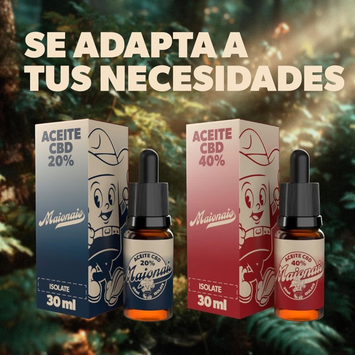 Aceite de cáñamo Isolated 40% 30 ml orgánico, 0% THC, máxima pureza y testado en laboratorio