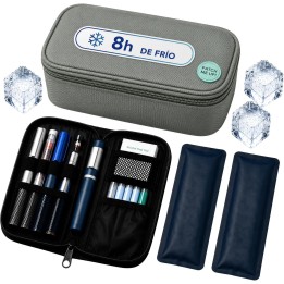 Nevera Portátil para Insulina Patch Me Up con Ice Gel, Estuche Frío de Viaje Verde 2-8°C