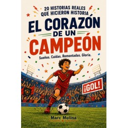 El corazón de un campeón: Historias reales de fútbol para niños de 9 a 12 años