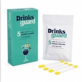 Huevone Test detectores de sustancias en bebidas: 5 tiras reactivas para bebidas alcohólicas